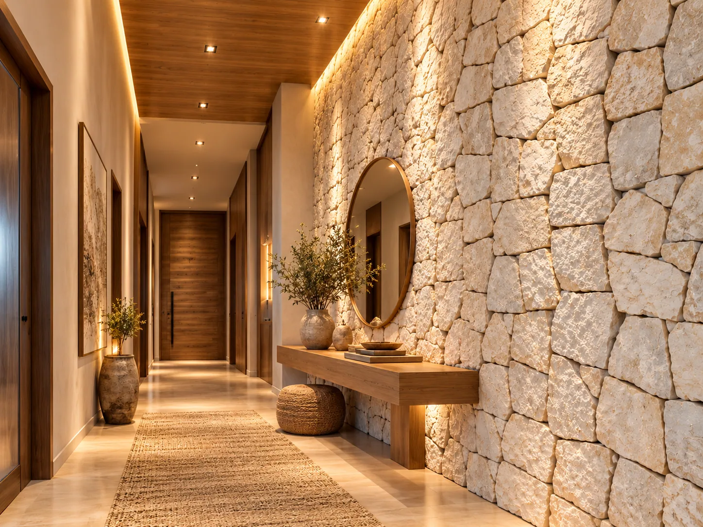Hall de entrada com Portuguesa Branca — inspiração de aplicação