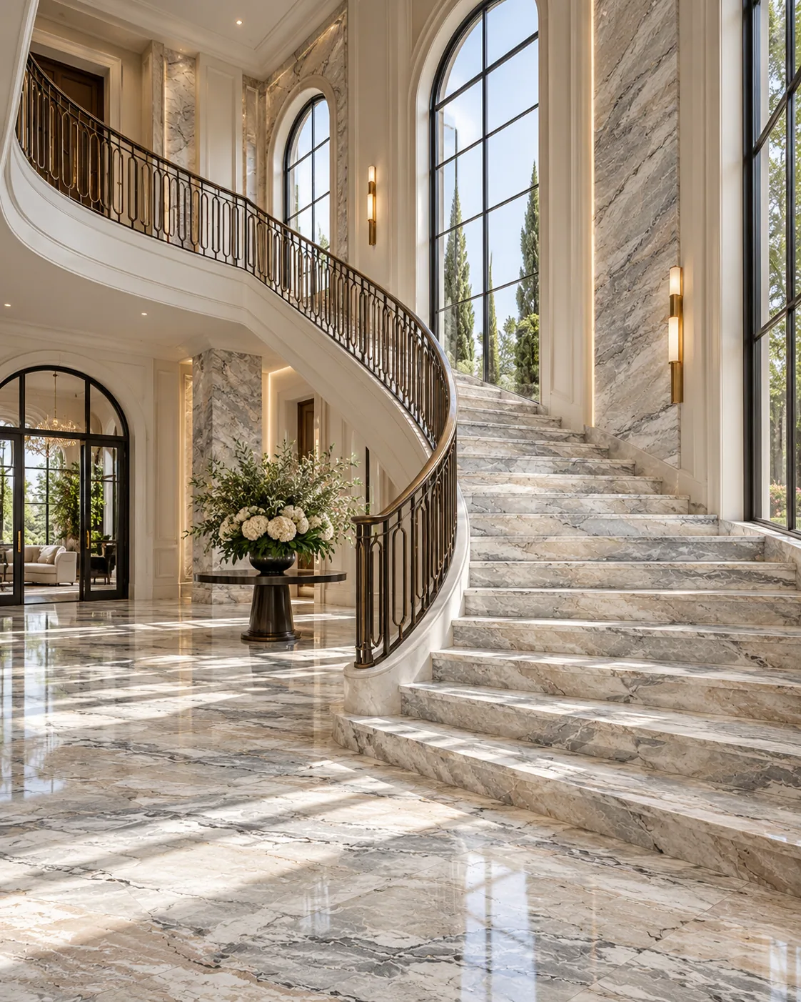 Escadaria com Dolce Vita Dolomite — inspiração de aplicação