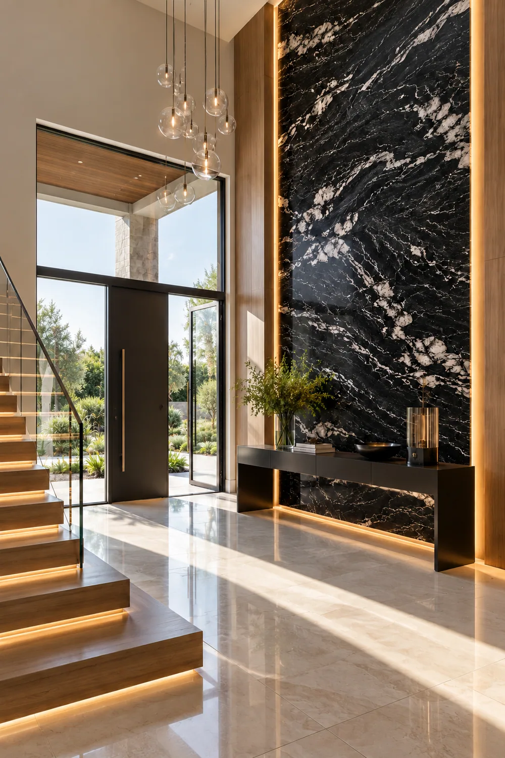 Hall de entrada com Titanium — inspiração de aplicação