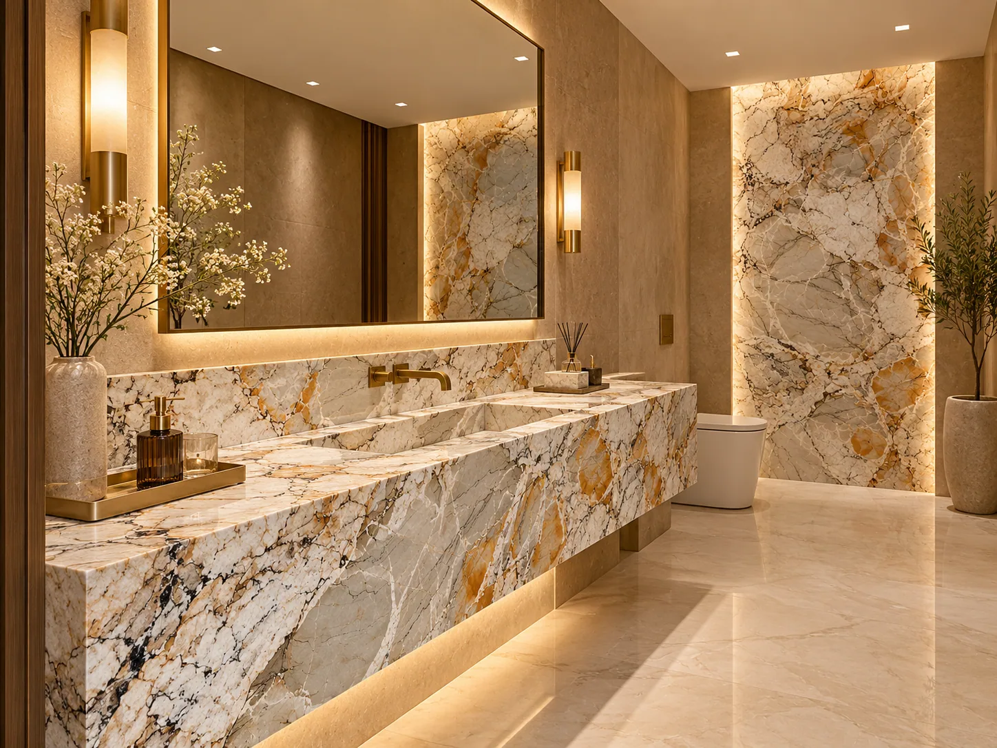 Lavabo com Patagonia — inspiração de aplicação