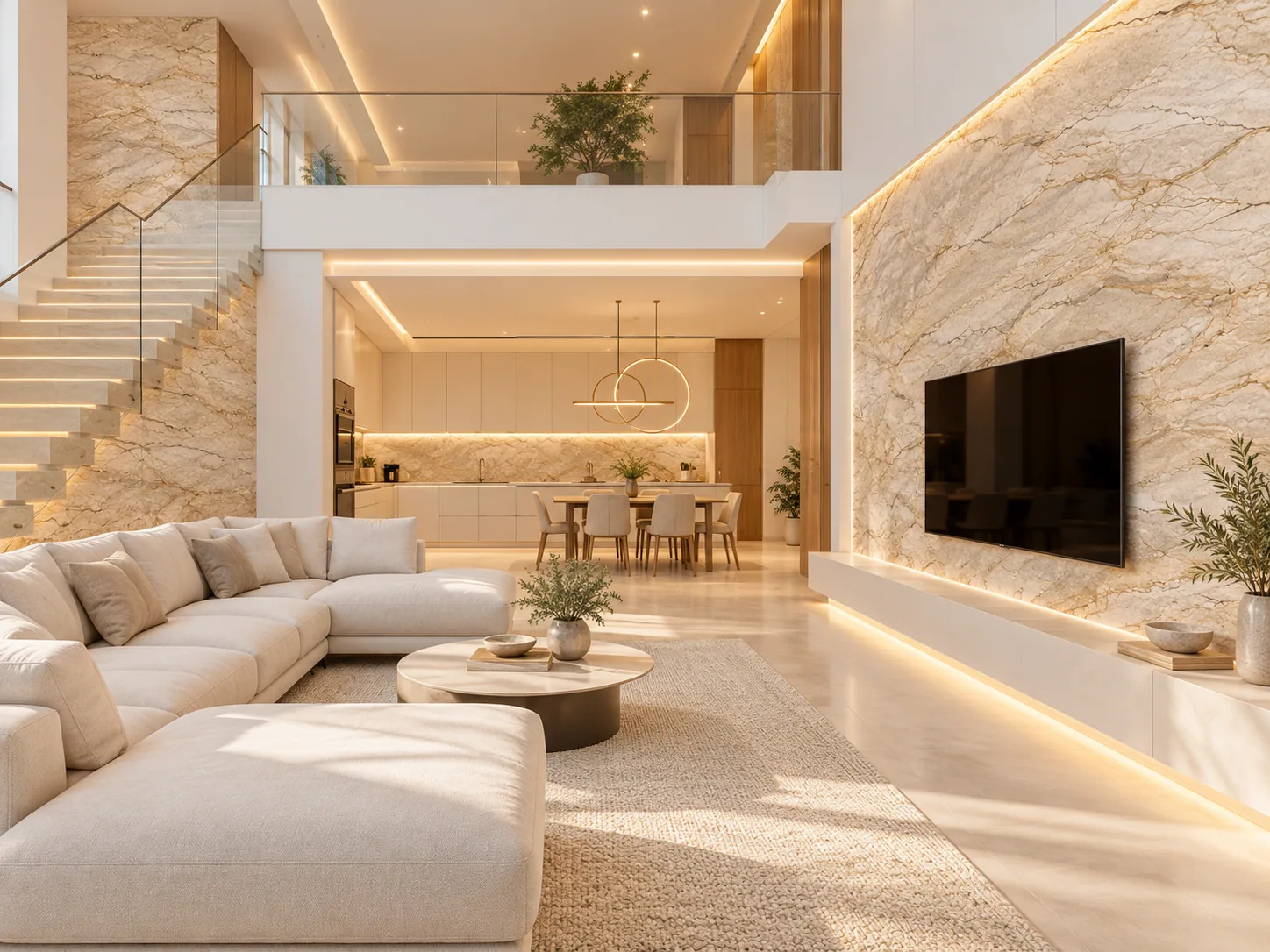 Sala painel com Champagne — inspiração de aplicação