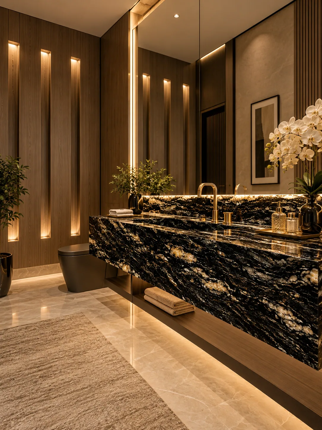 Lavabo com Vulcano — inspiração de aplicação
