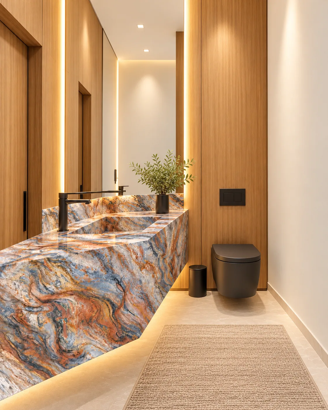 Lavabo com Fusion Wow — inspiração de aplicação