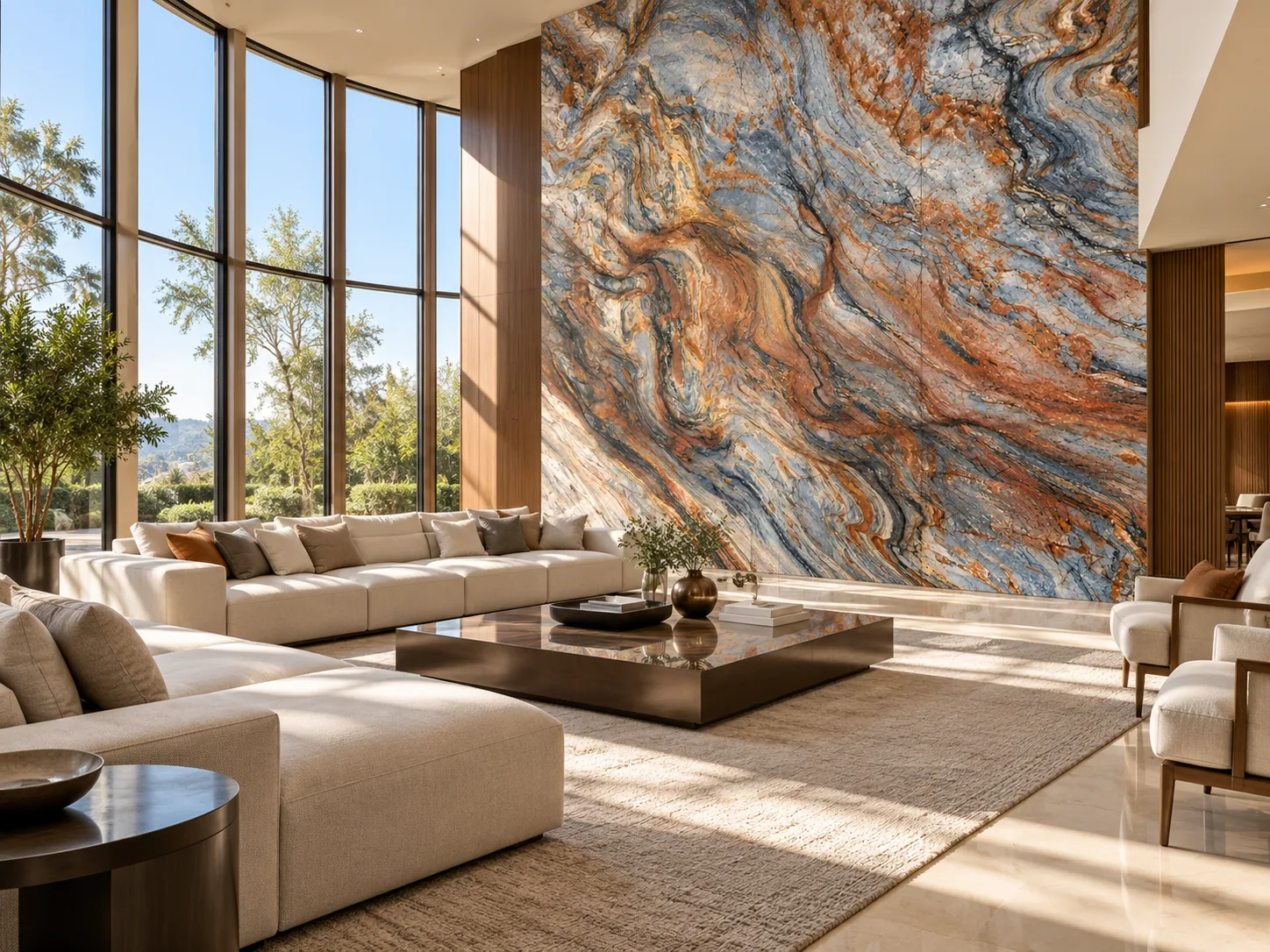 Parede sala star com Fusion Wow — inspiração de aplicação