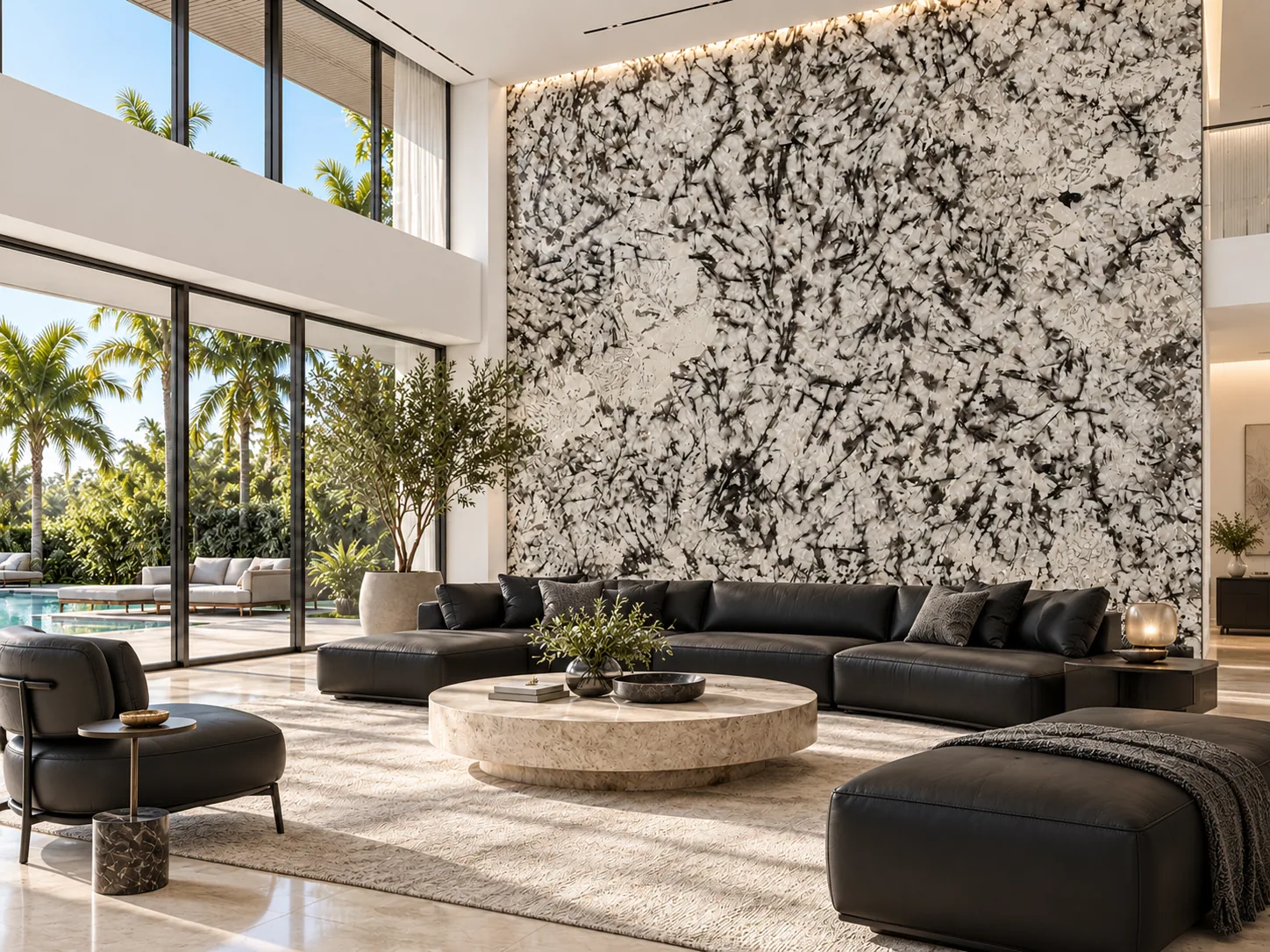 Sala parede com Ice Blue — inspiração de aplicação